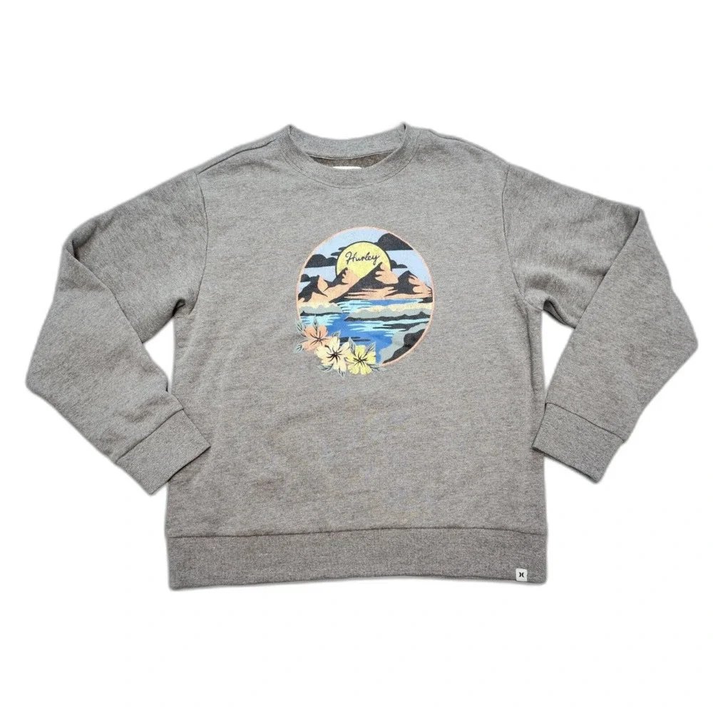Hurley Gray Long Sleeve Sweater/Sweatshirt Men's Size S